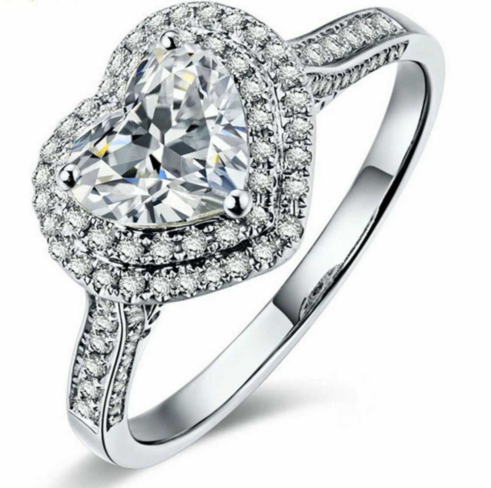 Women's Sterling Silver Adjustable Ring With Cubic Zirconia