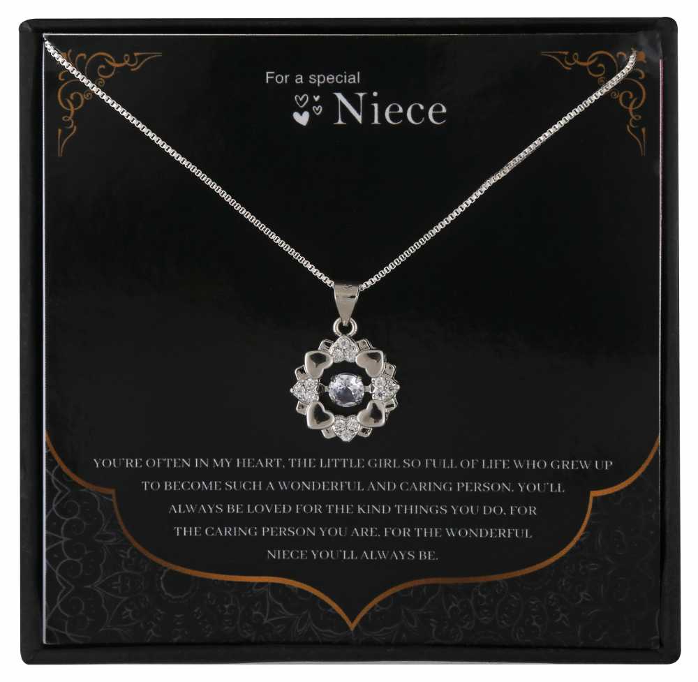 Niece Personalised Gift With Sterling Silver Pendant Necklace