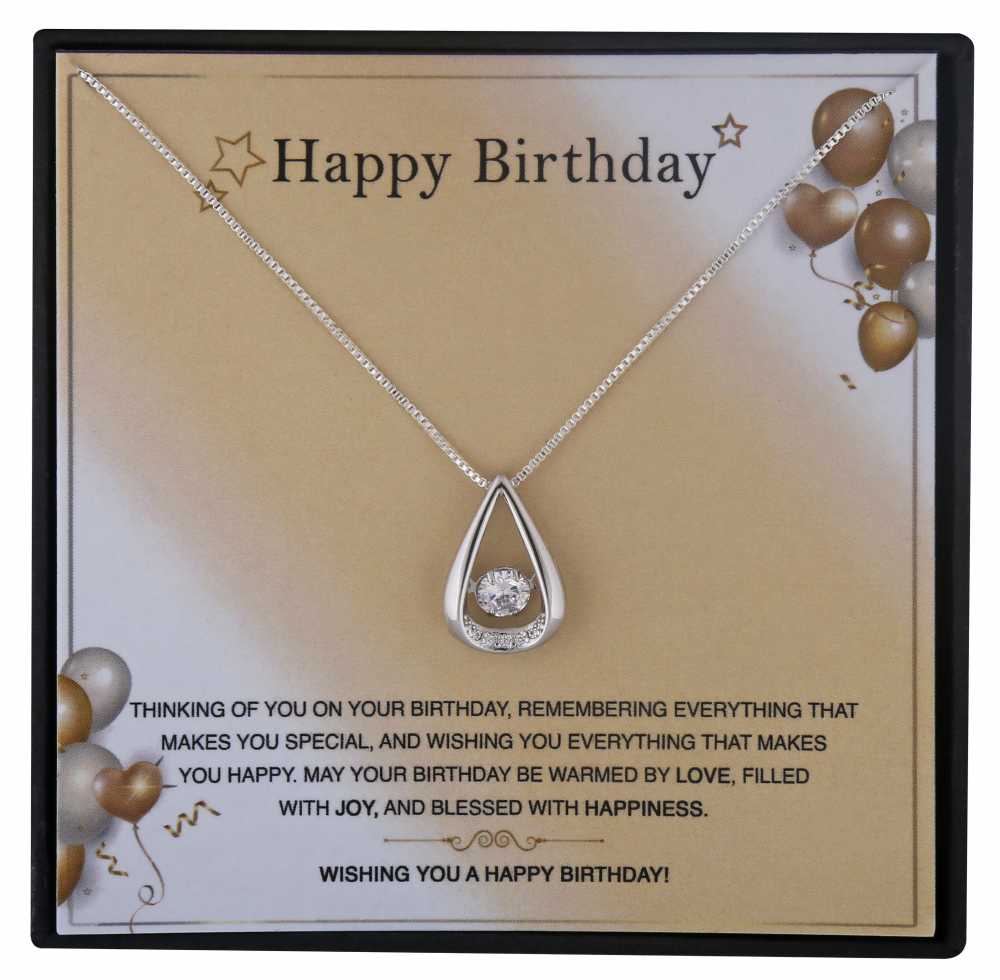 Birthday Personalised Gift With Sterling Silver Pendant Necklace