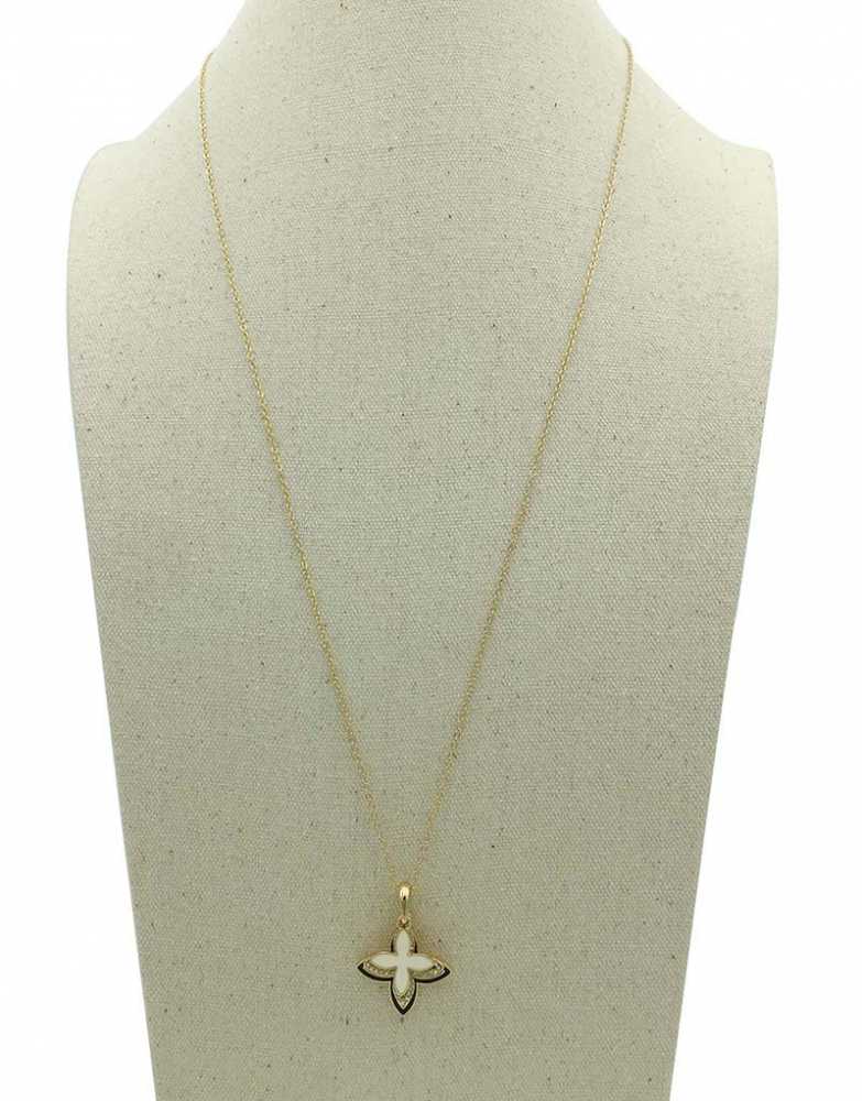 Women's Three Layer Four-Leaf Clover Necklace With Rhinestones