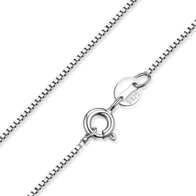 Women's Sterling Silver Pear Shape Pendant With 18-Inch Chain
