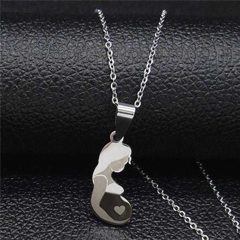 Women's Stainless Steel Mom's Special Pendant Necklace