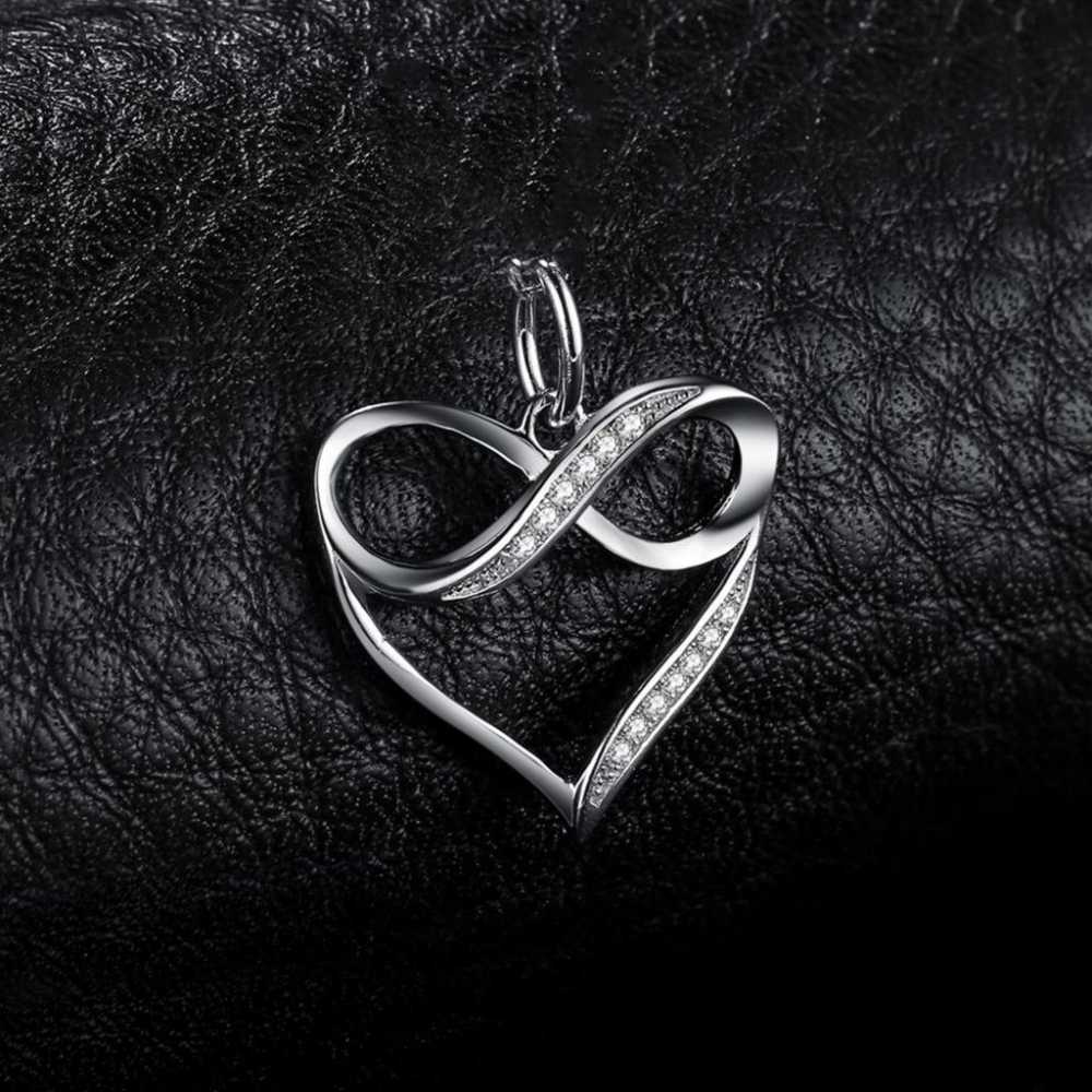 Women's Infinity Love Heart Sterling Silver Pendant